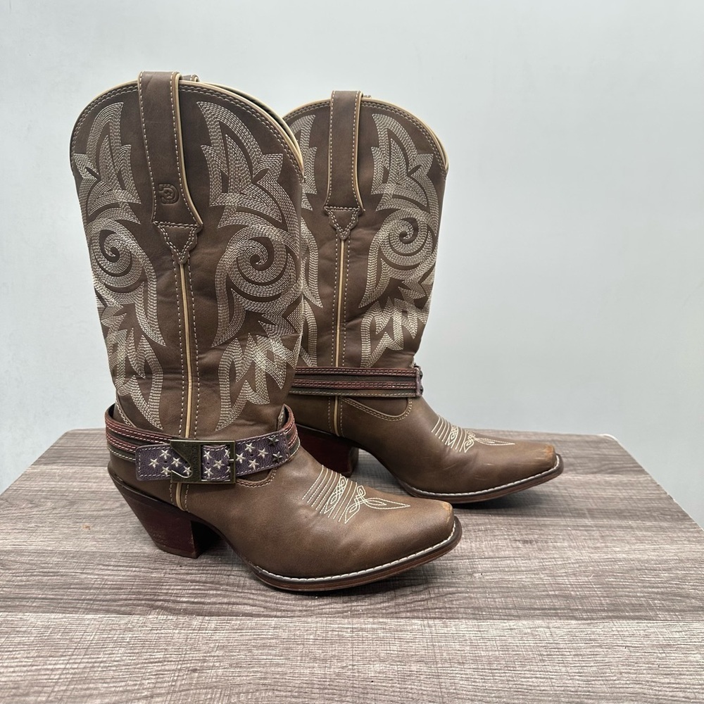 Durango 7.5 Crush USA woman synthetic flag detail western cowgirl boot festival